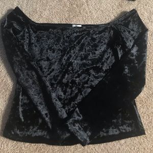 Black Off Shoulder Top